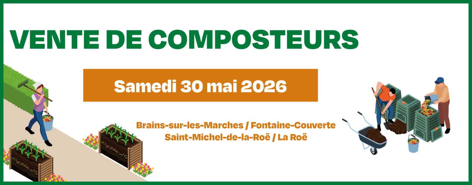Vente de composteurs
