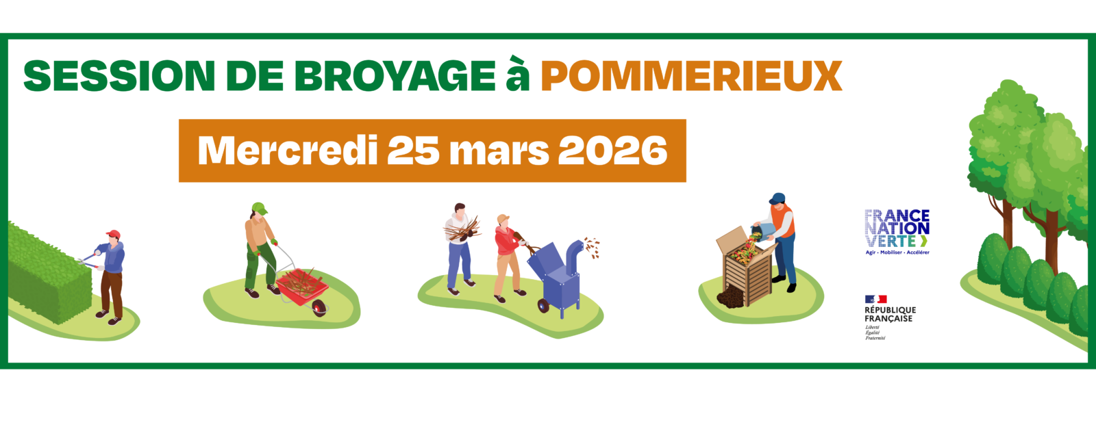 Session de broyage : POMMERIEUX