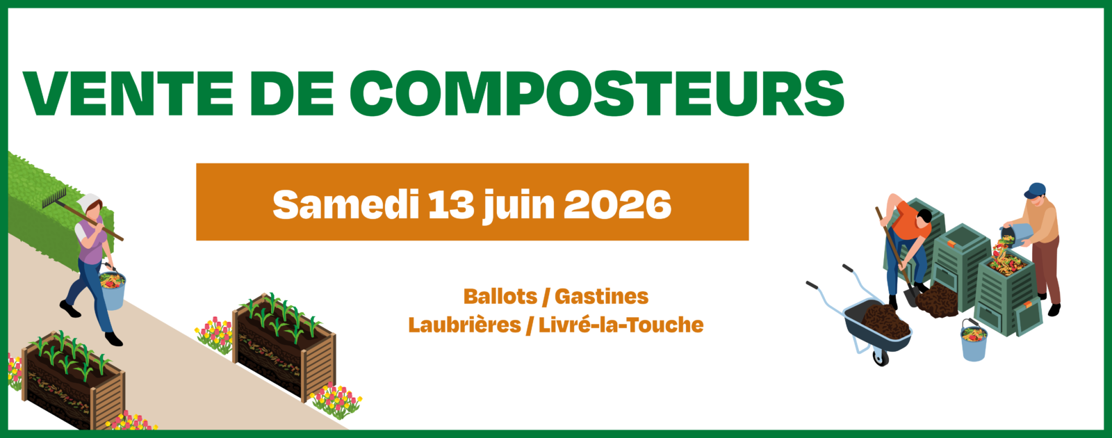 Vente de composteurs